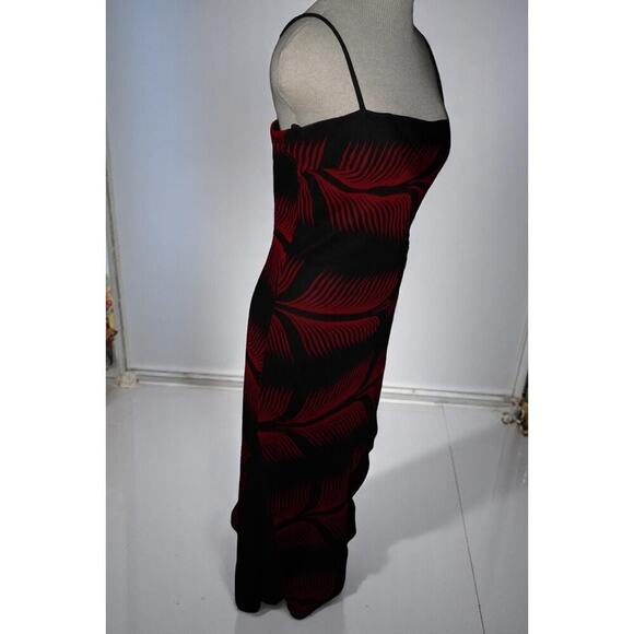 Vintage SaLLY USA Palm Leaf Slip Dress – Size Large – Made in USA - Picture 4 of 16